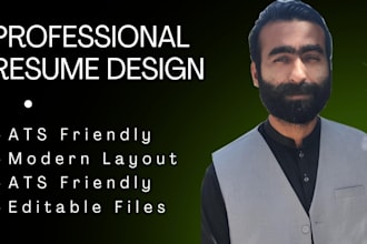 create a professional executive resume and CV design