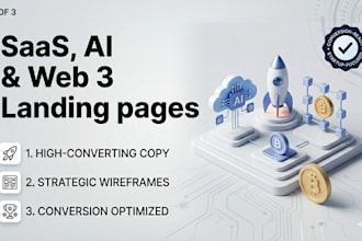 create a highconverting saas and web3 landing page