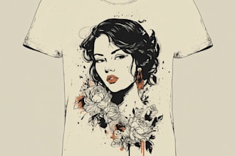 make vintage retro tshirt design for you