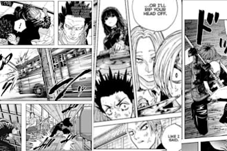 draw manga anime book, manga comic page, webtoon panel, manga art illustration