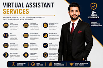 be your virtual assistant for admin support and project management