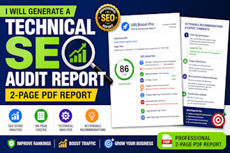 generate a professional technical SEO analysis report