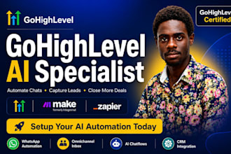 build your gohighlevel funnel, ai chatbot and saas automation