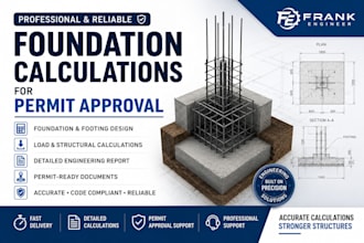 provide foundation calculations for permit approval