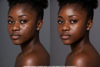 remove blemishes, pimples and enhance your portrait professionally