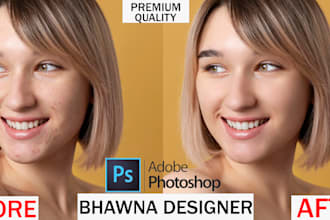 remove blemishes, pimples and enhance your portrait professionally