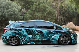 draw car wrap vehicle wrap truck wrap racing car wrap