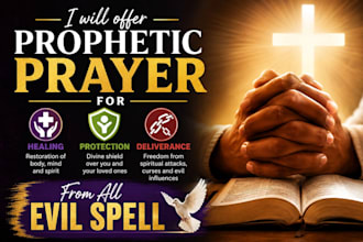 offer prophetic prayer for healing protection deliverance from all evil spells