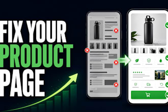 redesign shopify product page, high converting product page design, shopify cro