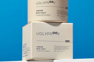 design luxury cosmetic packaging skincare label, 3d product mockups