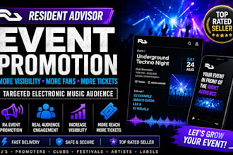 promote your resident advisor event to reach more electronic music fans