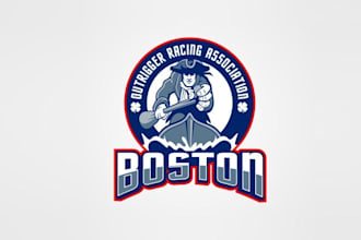 design boston outrigger racing association logo