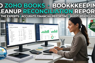 do zoho books bookkeeping cleanup reconciliation and financial reports