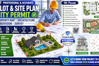 design plot site plan city permit property map architecture subdivision survey
