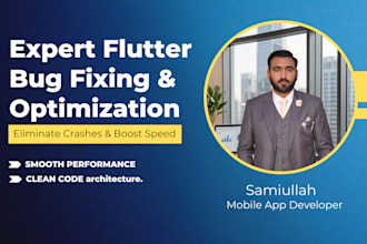 do flutter bug fix, crashes and app performance optimization