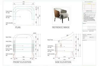 design a modern armchair, lounge chair, or custom furniture 3d