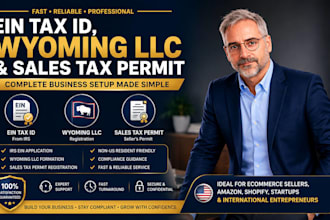 get ein tax id from irs for llc do wyoming registration get sales tax permit