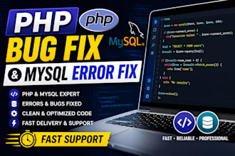 fix PHP and mysql bugs professionally