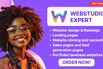 convert figma to webstudio website, design webstudio website landing page