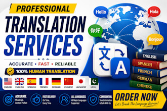 professionally and accurate translation