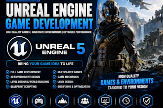 unreal engine game development, develop unreal engine game, ue5, 6 blueprints
