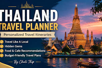 create a personalized thailand travel itinerary