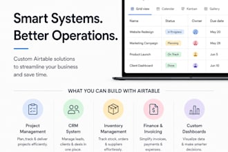 build airtable system to improve business operations and workflow