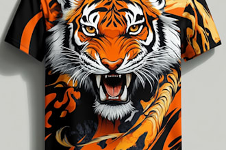 do t shirt design and graphic t shirt design for you