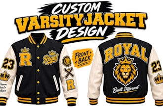 design custom varsity jacket and letterman jacket with patches
