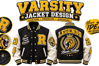 design custom varsity jacket and letterman jacket designs