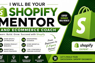be your shopify mentor, shopify coach and ecommerce consultant