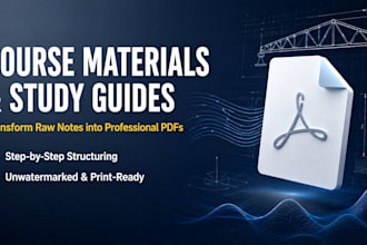 create professional PDF study guides and handouts