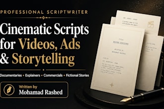 write youtube documentary scripts
