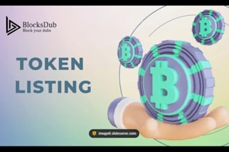 list your token or coin sucessfully