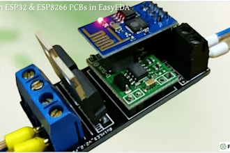 design esp32 pcb, esp8266 iot pcb layout and gerber files