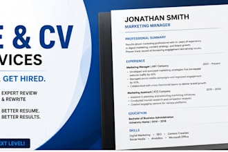 professionally improve your resume and CV
