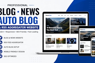 blog website, news website, autoblog website rss aggregator