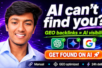 build GEO and ai SEO backlinks for chatgpt and google ranking