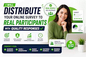 distribute your online survey to real participants with quality responses