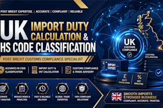 handle UK import duty calculation and hs code classification post brexit