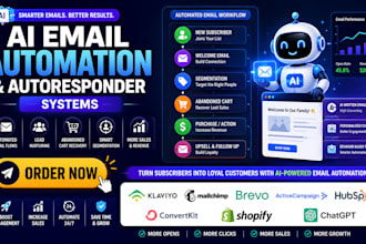setup your automation and autoresponder or follow up email