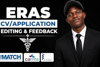 edit personal statement or application medical or dental school eras residency