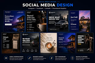 design custom social media posts and infographics