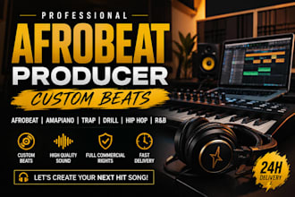 make professional afrobeat, amapiano and afrobeats instrumental beats