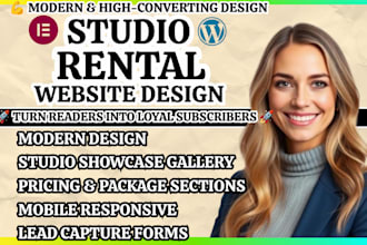 studio rental site photography studio site production studio site rental website