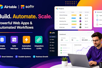 setup airtable database softr webapp, softr client portal airtable integrations