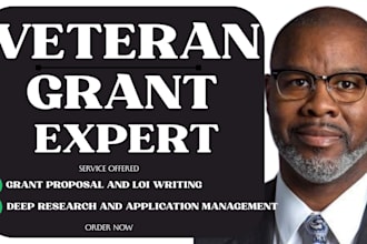 research and apply for veteran business grant and startup funding