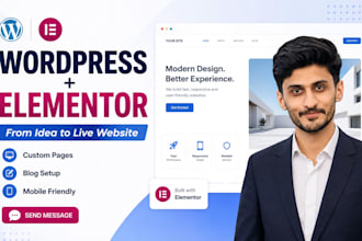 create a responsive wordpress blog website with elementor and SEO setup
