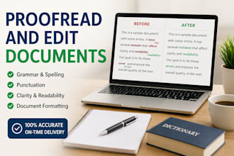 proofread and edit documents