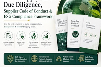 create lksg supply chain due diligence, supplier code of conduct and esg